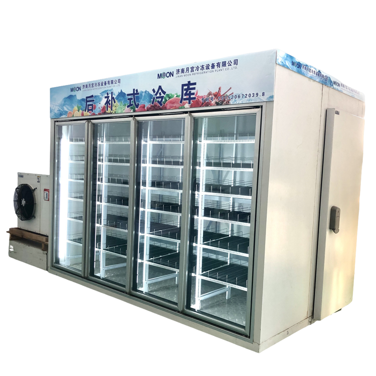 Display Cold Room with Glass Door Walk in Cooler 