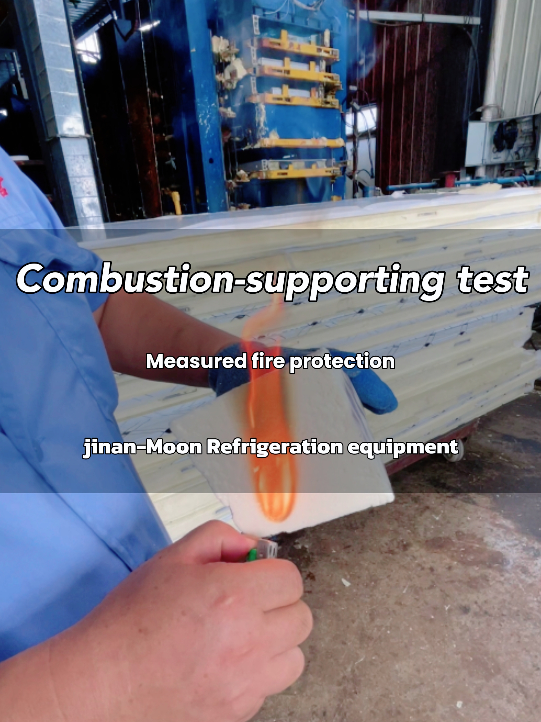 How is a 200mm thick cold room panel made?